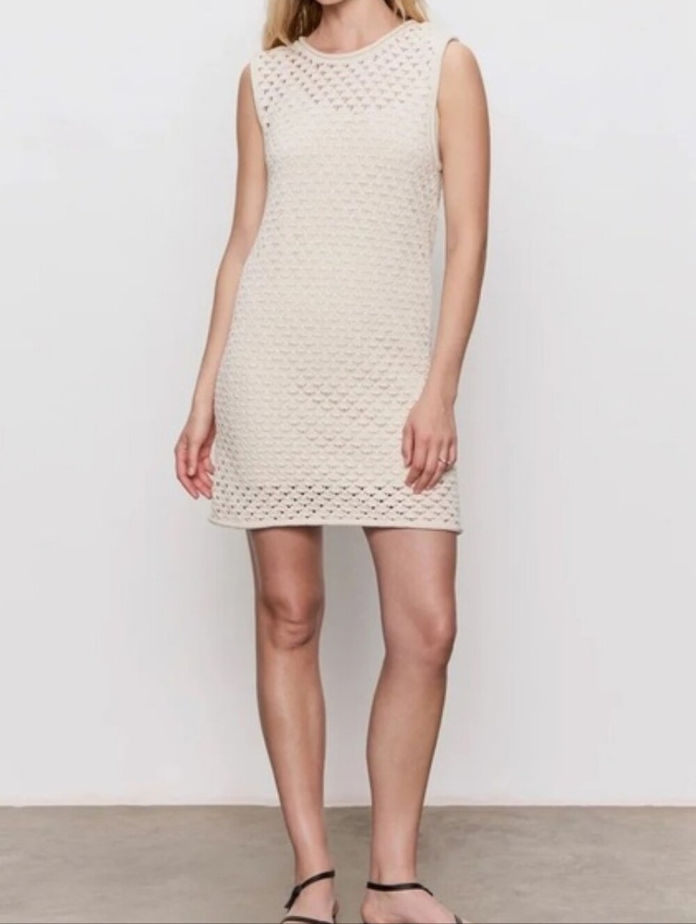 NWT Sanctuary Summer Shell Open Stitch Mini Dress. Medium